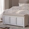 John Louis Home Solid Wood Open Top Storage Bench White JLH-OTB-W - alternate 2
